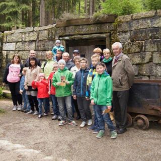 Besucher des Bergwerks - Besucherbergwerk Gleissinger Fels Fichtelberg in der ErlebnisRegion Fichtelgebirge